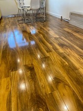 Dolce walnut gloss laminate wood flooring - 10sq metres total - read description
