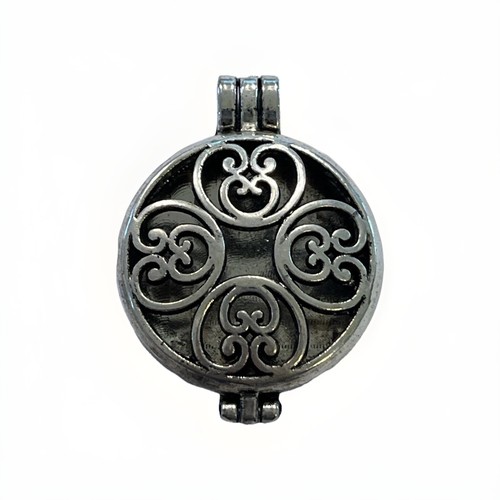 Vintage silver tone perfume - tone,