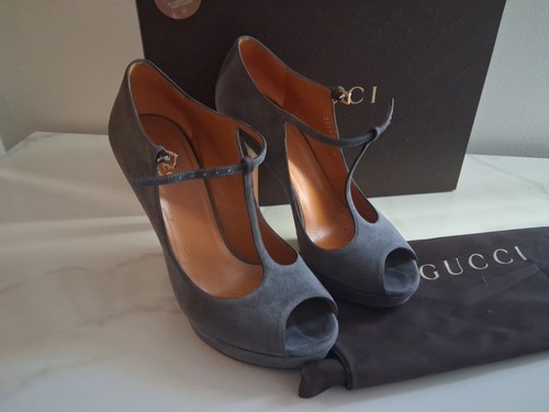 Gucci strap platform - gucci, grey