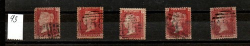 1858 stamps red - stamps, 1d