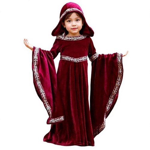 Gothic velvet gown hooded - velvet,