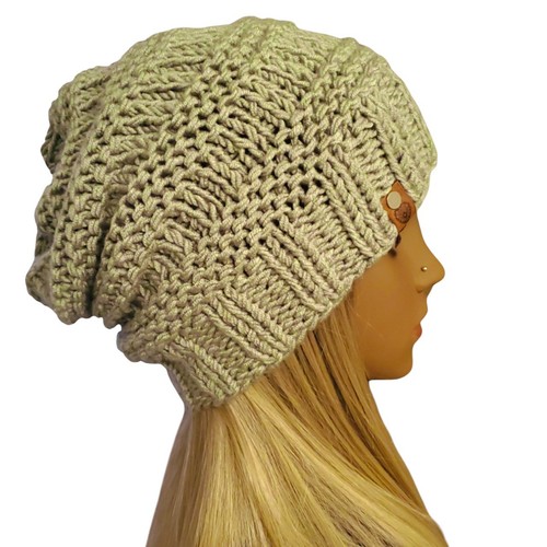 Handmade tea green slouchy - tea,