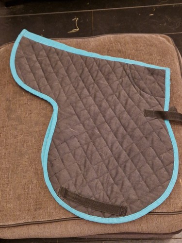 Black saddle pad numnah - saddle, size