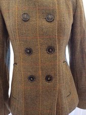 Joules Bramble2 Tweed Coat Size 8 Excellent Condition Toad Green.  B163
