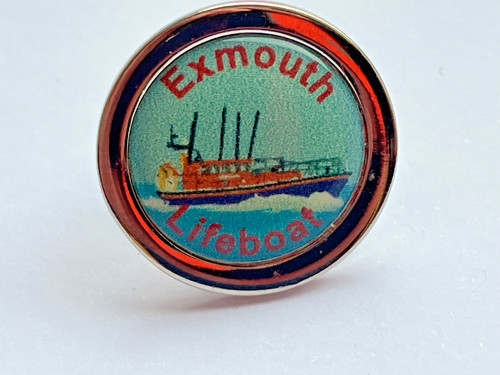 Exmouth lifeboat pin - pin, badge