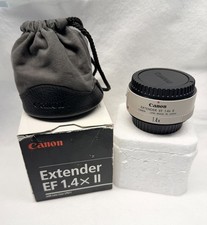Canon EF 1.4x II Extender teleconverter boxed with caps & LP811 pouch   
