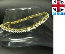 Stunning Diamante High Quality Anklet Indian Payal Ankle Chain Single or Pair