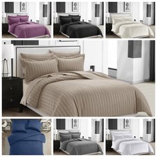 Satin Stripe Duvet Cover
