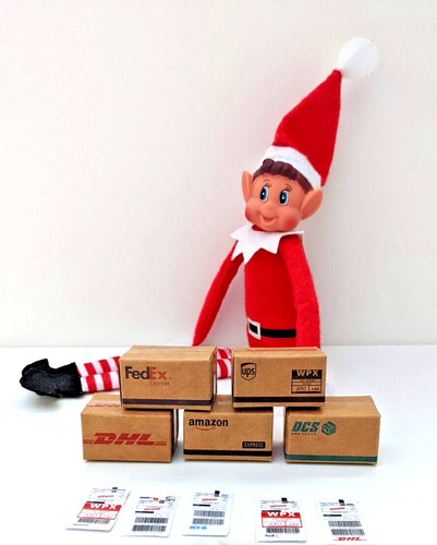 Elf mini postage - box, label