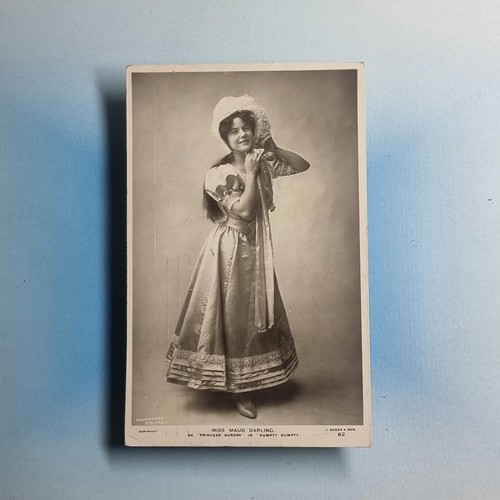 Edwardian actress postcard - actress,