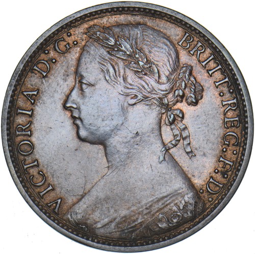 1875 penny victoria - penny,