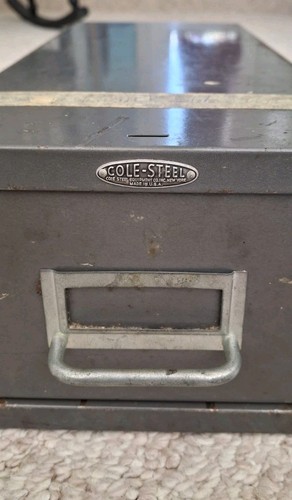 Vintage metal cole steel - cole, card