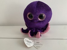 TY Beanie Boos Inky The Purple & Pink Octopus 6” Plush Soft Toy 2018 Very Rare