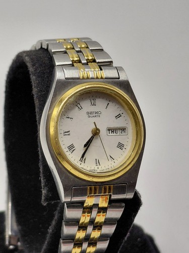 Seiko 7n83 0081 two tone - 7n83-0081,
