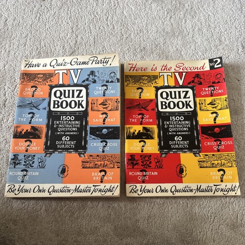 Vintage quiz book volume - tv, 1
