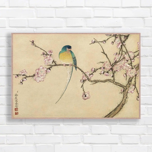 Vibrant oriental bird original - vibrant,