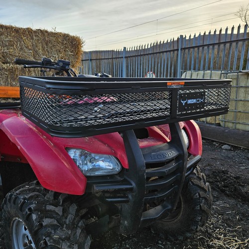 Atv front cargo basket quad - front,