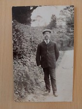 Man Believed To Be At Chipping Norton. RP Postcard.