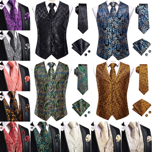Mens waistcoat paisley floral - mens,