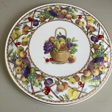Royal Worcester 1994 Fruit Basket Design Large Cake Gateau Serve Plate Used