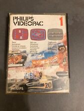 Philips Videopac 1 (Videopac G7000 1980) With Box - Race , Spin Out & Cryptogram
