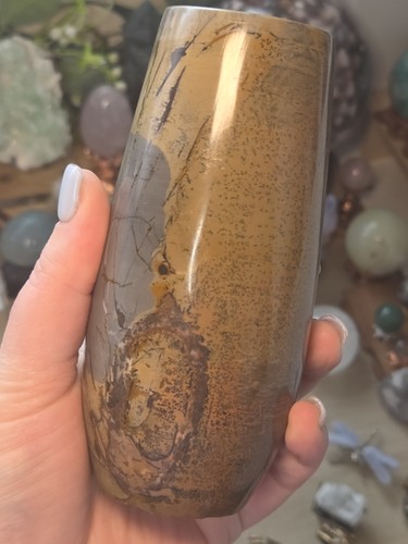 Picture jasper crystal vase - picture,