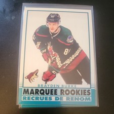 BRAYDEN BURKE MARQUEE ROOKIE RETRO GLASGOW CLAN 20/21 O PEE CHEE  HOCKEY CARD
