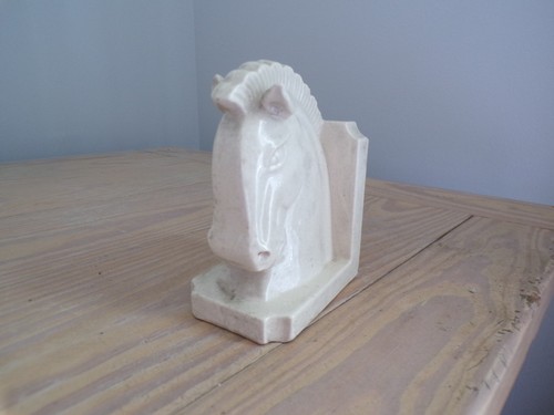Vintage pottery horse head - vintage,