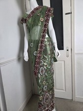 Green Shimmer Net Partywear
