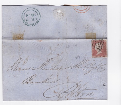 1854 four margin penny - qv, 1d