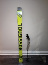 Rossignol Men Skis New with poles and travel bag