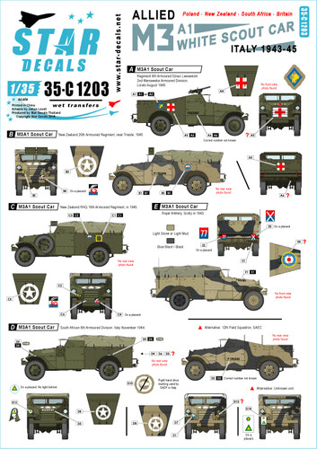 Star decals c1203 35 - decals, 1:35