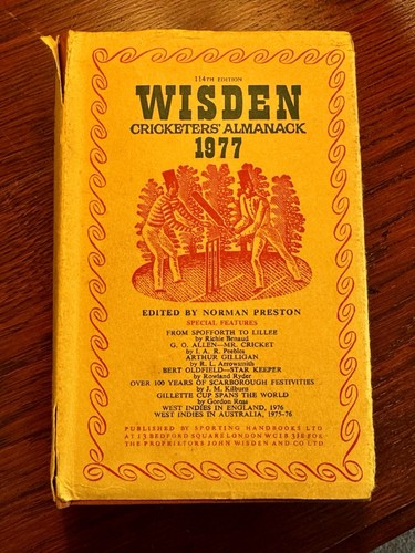 Vintage wisden cricketers - vintage,