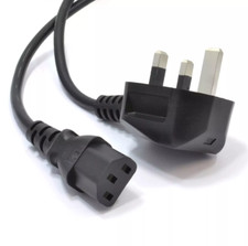 Power Cord UK Plug to IEC