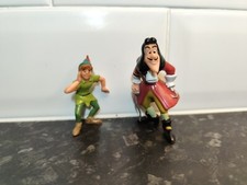 Disney VTG 90s Peter Pan 2.5" Hook 3" PVC Figure Figurine Toy Cake Topper
