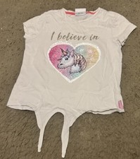 10-11 years girls sequin top mermaid & unicorn