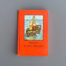 Vtg Piggly Plays Truant with original Dust Jacket Ladybird 1960's Series 401 R1