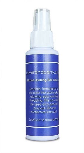 Awning rail lubricant for