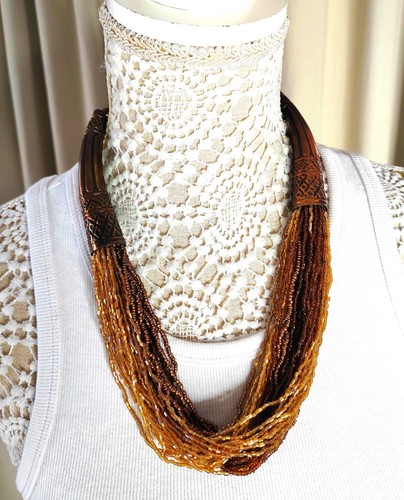 Vintage bohemian multi strand - vintage,