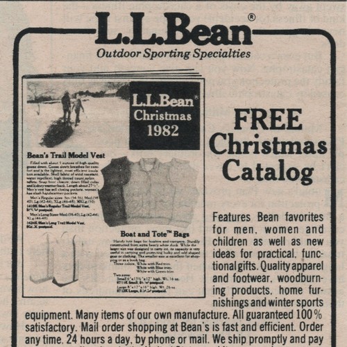 Bean 1982 christmas - l.l.,