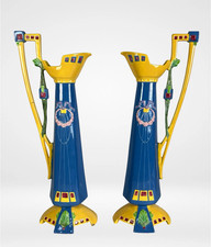 Bohemian Art Deco Pair 24”