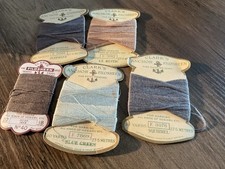 Five Cards Of  Vintage Filosheen Darning Thread All Different Colours