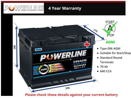 Agm car battery fits - agm,