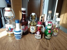 Various Miniature Empty Spirit/Scrumpy/Mead/Liqueur Bottles