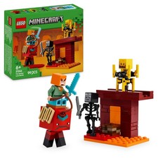 LEGO Minecraft The Nether Lava Battle - Interactive Toy with an Alex Figure,plus