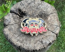 Awesome Rare 1982 Baron Brass Old School Biker Harley Ride To Live Belt Buckle:I