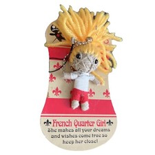 NOLA VOODOO Doll-FRENCH QUARTER GI-BRAND NEW-Good Luck String Doll-Stocking-Gift