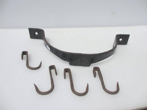 Antique iron pan hooks - iron,