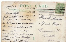 Genealogy Postcard - Family History - Moutton - Nechells - Birmingham   U2172