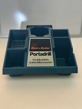Vintage Black & Decker Portadrill Drill. Drill Bits & Accessories Tool Caddy